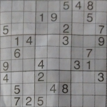 Sudoku Tespiti Örnek 1